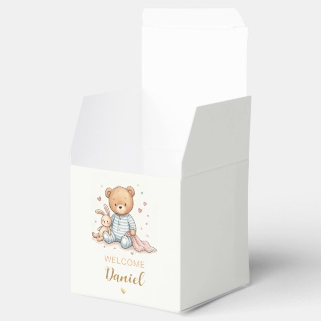 Caixa de Favor de Urso de Pelúcia Personalizada |  (Aberto)