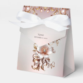 Caixa de Favor Decorativa Rosa Floral