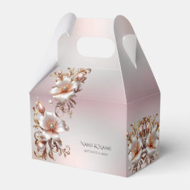 Caixa de Favor Decorativa Rosa Floral