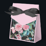 Caixa de Favor do Bolo do Partido do Bolo, Rosa Fl<br><div class="desc">Caixas Favoráveis De Bolo De Fora Floral,  Rosa Preto,  Cor-De-Rosa chique,   Cor-De-Rosa. Projetado a partir de uma das minhas pinturas aquáticas.</div>