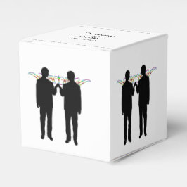 Caixa de Favor do Casamento do Rainbow Elegance Gr