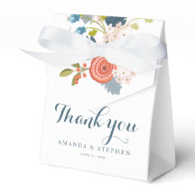 Caixa de Favor do Casamento Floral do Jardim Selva