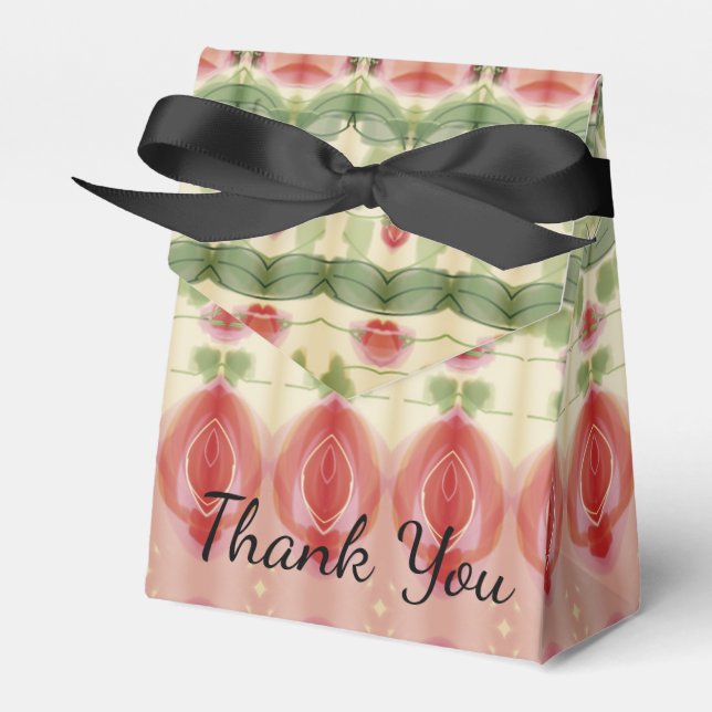 Caixa de Favor do Casamento Padrão Vitoriano (Frente)