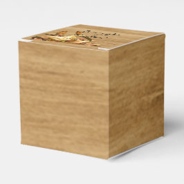 Caixa de Favor do Casamento Rustic Country Lily Wa