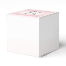 Caixa de Favor do Casamento vintage Rosa Floral