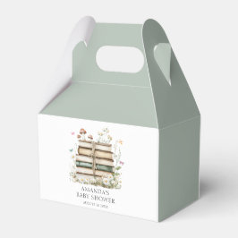 Caixa de Favor do Chá de fraldas Floral de Aquarel