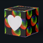 Caixa de Favor do Coração do Arco-Íris Twist Orbs<br><div class="desc">*Personalizar adicionando texto.</div>