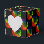 Caixa de Favor do Coração do Arco-Íris Twist Orbs<br><div class="desc">*Personalizar adicionando texto.</div>
