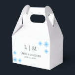 Caixa de Favor do Floco de Neve de inverno moderno<br><div class="desc">Crie seu estilo personalizável e minimalista que pode ser atualizado com facilidade com sua Foto e texto. Se você precisar de ajuda para personalizar este produto,  entre em contato comigo usando o botão de mensagem abaixo e terei todo o prazer em ajudar.</div>