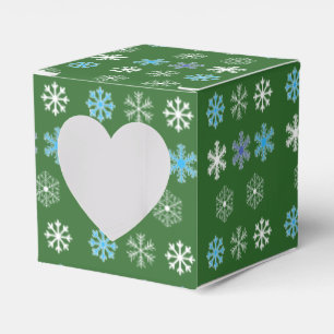 Caixa de Favor do Floco de Neve Verde