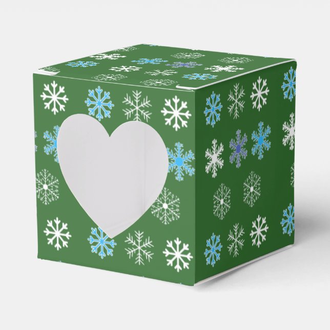 Caixa de Favor do Floco de Neve Verde (Frente)