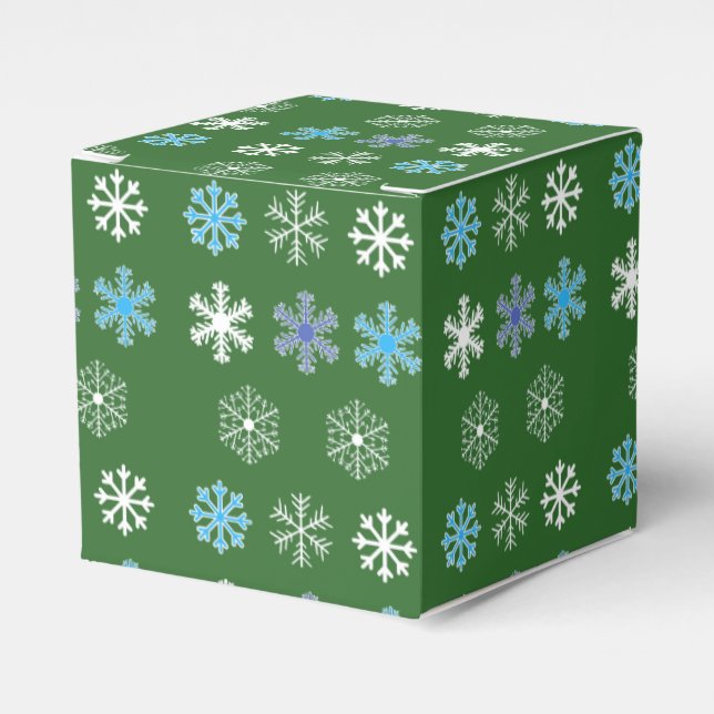 Caixa de Favor do Floco de Neve Verde (Frente)