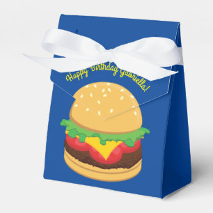 Caixa de Favor do Hamburger Festa de aniversário 