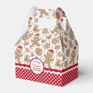 Caixa de Favor do Pão de Gingerpão de Natal bonito
