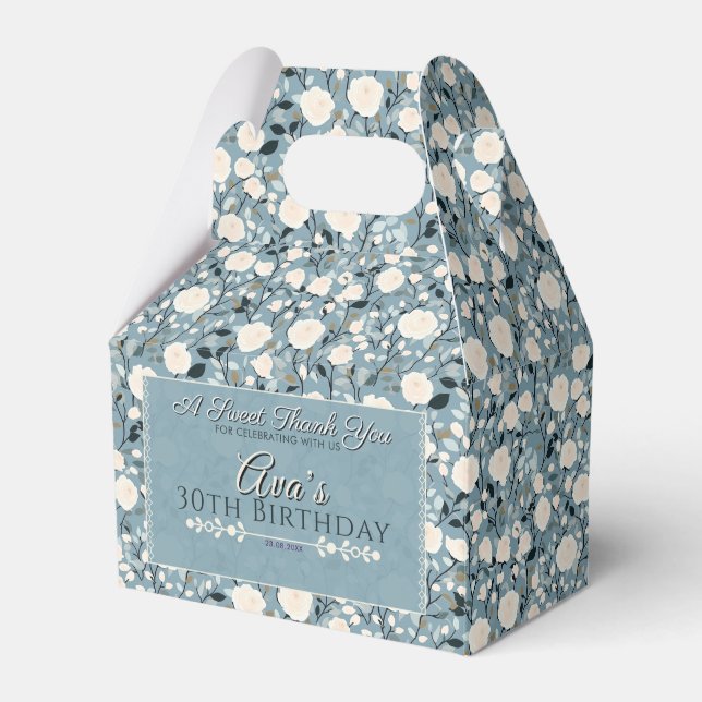 Caixa De Favor Do Rosa De Aniversário Do Chic Para (Frente)