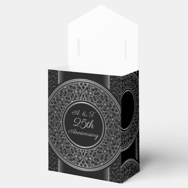 Caixa de Favor do Silver Medallion do 25 Aniversár (Aberto)