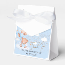 Caixa de Favor do Ursinho azul do chá de fraldas