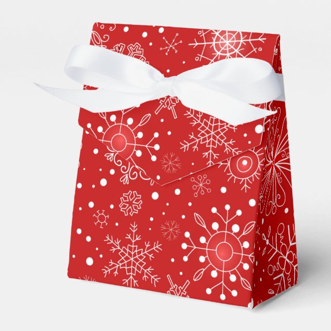 Caixa de Favor dos Flocos de Neve de Natal (Frente)