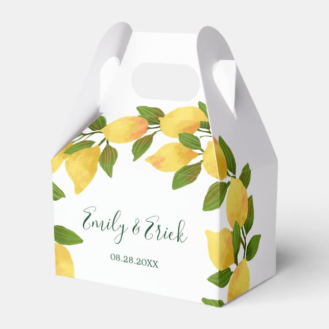 Caixa de Favor dos Lemons e Greenery Wreath (Frente)