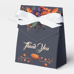 Caixa de Favor Elegante Floral Gótico Simples de A