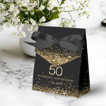 Caixa de Favor Elegante Ouro Diamantes 50º Anivers