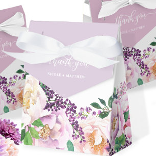 Caixa de Favor Floral de Pastel Púrpura Lavanda El