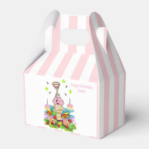 Caixa de Favor Gable de Aniversário Feliz Gêmeos F