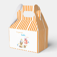 Caixa de Favor Gable Frango Fofo Bolo Listra Laran