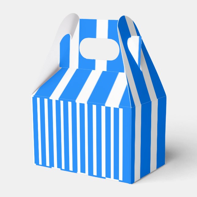 Caixa de Favor Gable Listra Azul e Branco (Frente)