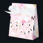 Caixa de favor geométrica rosa, preta e dourada<br><div class="desc">Caixa de favor geométrica rosa,  preta e dourada</div>