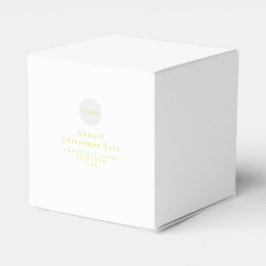 Caixa de Favor Gold e Branco Adicionar Logotipo