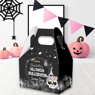 Caixa de Favor Halloween skull-ebrations sacola de