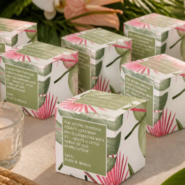 Caixa de Favor Humorístico para Casamento Tropical