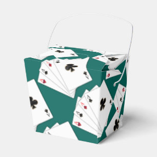 Caixa de Favor Modelo Cartas de Baralho Quatro Áse