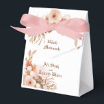 Caixa de Favor Nikah Mubarak em Rosa Dourado Flora<br><div class="desc">Impressione seus convidados com uma deslumbrante caixa de favor de casamento islâmico Nikah em Rosa Dourado Floral que apresenta uma borda floral em rosa dourado requintada e caligrafia elegante com o nome personalizado da noiva e do noivo ' na frente e brilho rosa dourado no verso da caixa de favor....</div>