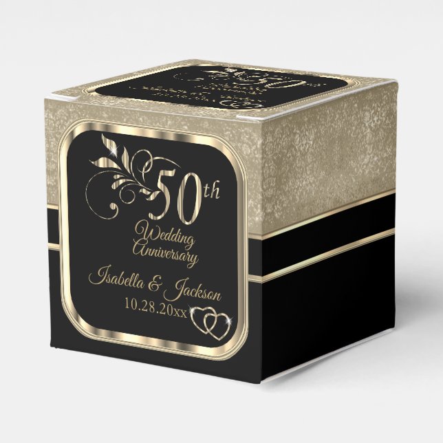 Caixa de Favor para Bodas de Ouro 50 Anos (Frente)