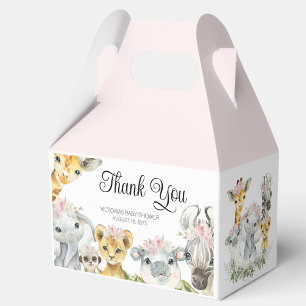 Caixa de Favor para Chá de Bebê de Animais Sweet S