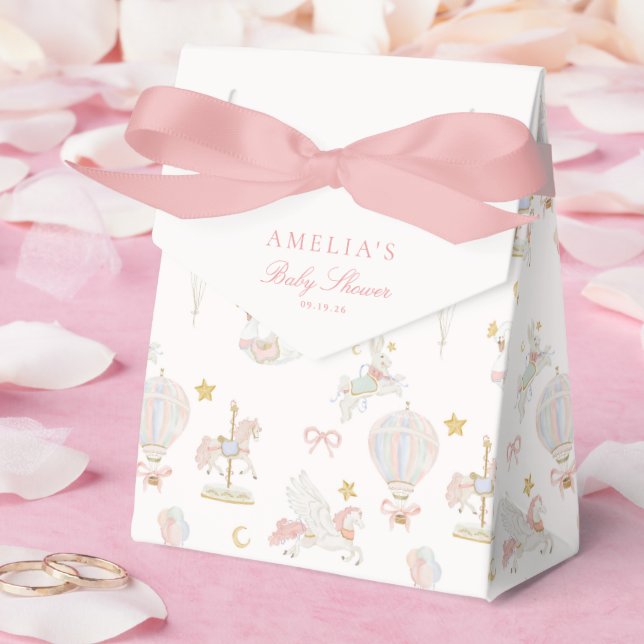 Caixa de Favor para Chá de Bebê Merry-Go-Round Cap (Casamento)
