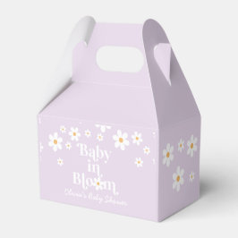 Caixa de Favor para Chá de Bebê Retro Daisy Baby i
