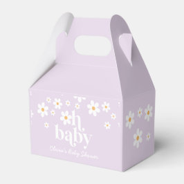Caixa de Favor para Chá de Bebê Retrô Daisy Oh Bab