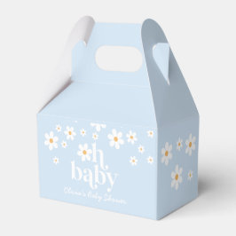 Caixa de Favor para Chá de Bebê Retrô Daisy Oh Bab