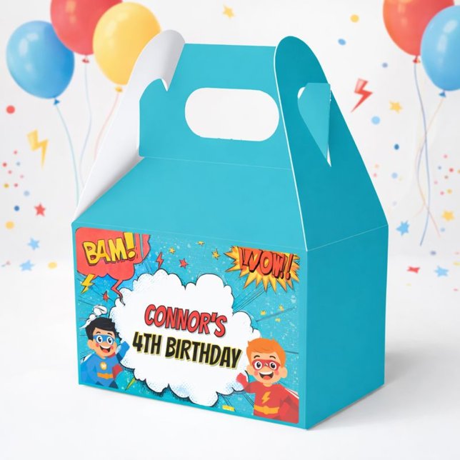 Caixa de Favor para Festa de Aniversário de Super- (Criador carregado)