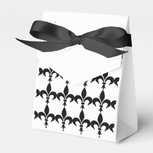 Caixa de Favor para Festa Preto e Branco com Fleur