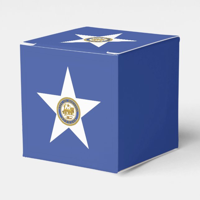Caixa de favor patriótico com a bandeira de Housto (Frente)
