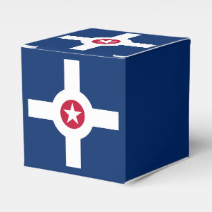 Caixa de favor Patriótico com Bandeira de Indian