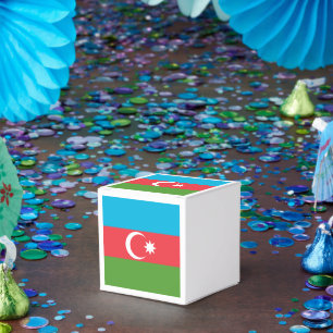 Caixa de favor Patriótico com Bandeira do Azerbaij