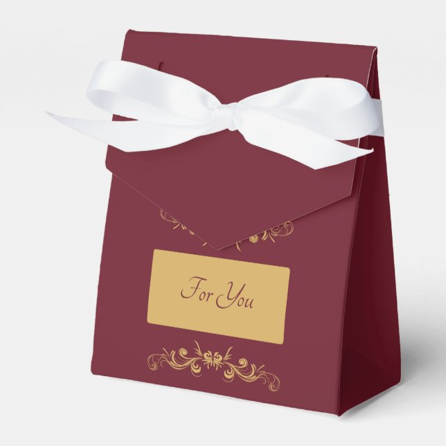 Caixa de Favor Personalizada Bordéus (Frente)