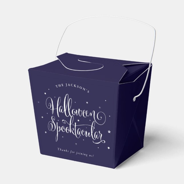 Caixa de Favor Personalizada com Cor de Halloween  (Frente)