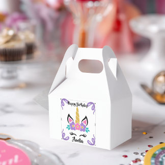 Caixa de Favor Personalizada de Aniversário Feliz