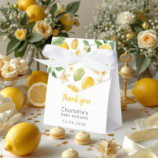 Caixa de Favor Personalizada de Aquarela de Flor d